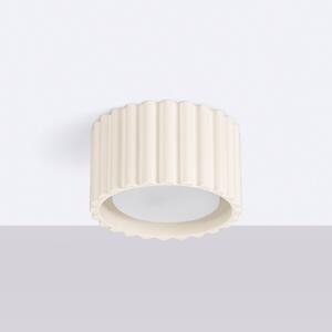 Lampa sufitowa RIBLA SOLLUX LIGHTING, możliwość ściemniania, kremowy / amber, salon / jadalnia, aluminium