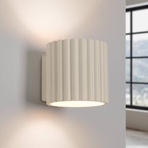 Kinkiet RIBLA SOLLUX LIGHTING, możliwość ściemniania, kremowy / amber, salon / jadalnia, aluminium