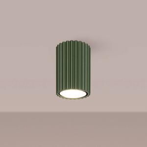 Lampa sufitowa ALORA SOLLUX LIGHTING, możliwość ściemniania, zielony, salon / jadalnia, aluminium