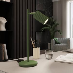 Lampa stołowa ALORA SOLLUX LIGHTING, zielony, salon / jadalnia, aluminium