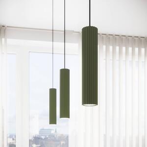 Lampa wisząca ALORA SOLLUX LIGHTING, możliwość ściemniania, zielony, salon / jadalnia, aluminium