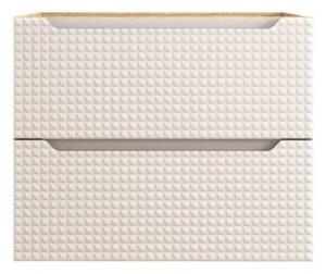 Szafka pod umywalkę LUXOR BEIGE 82-70-2S 70cm dąb olejowany/beżowa