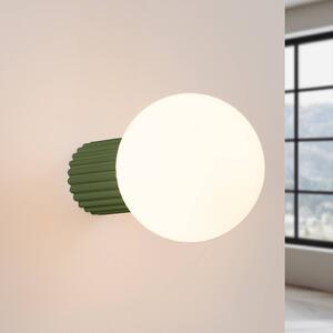 Kinkiet ORBI SOLLUX LIGHTING, możliwość ściemniania, zielony, łazienka, aluminium