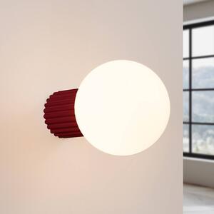 Kinkiet ORBI SOLLUX LIGHTING, możliwość ściemniania, czerwony, łazienka, aluminium