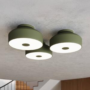Lampa sufitowa CLARO SOLLUX LIGHTING, możliwość ściemniania, zielony, salon / jadalnia, metal