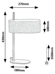 Rabalux 74241 lampa stołowa z tekstylnym kloszemNarmin