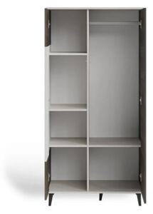 Szafa dwudrzwiowa RANDOM 2 S-1 90cm orzech/kaszmirowa