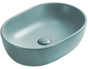 Mexen Viki umywalka nablatowa 48 x 35 cm, zielona jasna mat - 21054848