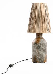 Lampa stołowa Ithaka - naturalny abażur dekoracyjny
