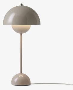 Nowoczesna lampa stołowa Flowerpot VP3 - beżowa szarość