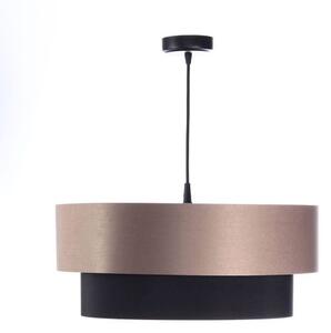 Lampa wisząca Duo - 40cm, kremowo-czarna