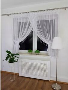 Firana siateczkowa z koralikami 300x150 cm