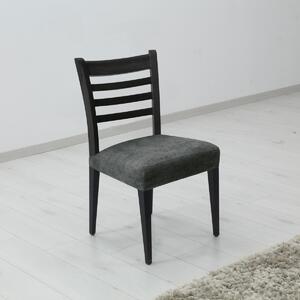 Elastyczny pokrowiec na siedzisko krzesła ESTIVELLA ciemnoszary, 40-50 cm, zestaw 2 szt