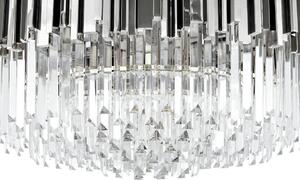 EMWOmeble Lampa wisząca IMPERIAL SILVER 80 - stal, kryształ