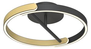Lampa sufitowa LED pierścieniowa czarno-złota LINOS