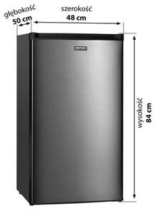 Lodówka MPM 112-CJ-16/AA 84cm Srebrna