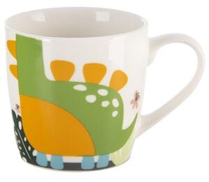 Kubek z miseczką dla dziecka porcelanowy dinozaur 2 el