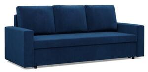 Kanapa 3 osobowa, BLOM, velvet, 220x92x92 cm, granatowy | TYLETEGOTU
