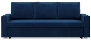 Kanapa 3 osobowa, BLOM, velvet, 220x92x92 cm, granatowy | TYLETEGOTU