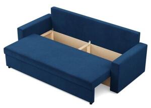 Kanapa 3 osobowa, BLOM, velvet, 220x92x92 cm, granatowy | TYLETEGOTU