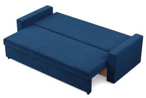 Kanapa 3 osobowa, BLOM, velvet, 220x92x92 cm, granatowy | TYLETEGOTU