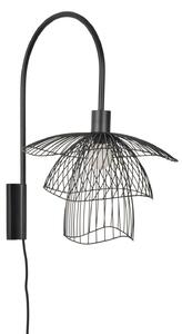 Lampa Ścienna Forestier, Papillon, czarny, salon, metal, design