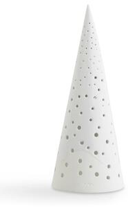 Biały świąteczny świecznik z porcelany kostnej Kähler Design Nobili, wys. 25,5 cm