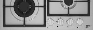 Płyta gazowa BEKO bPro500 HBIAG64225SXP WOK Żeliwne ruszty