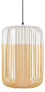 Zewnętrzna Lampa Forestier, Bamboo, biały, taras, bambus, design