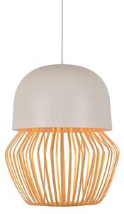 Lampa Wisząca Forestier, Anemos, ściemnialny, biały, jadalnia, bambus, design