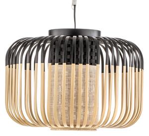 Lampa Sufitowa Forestier, Bamboo Light S, ściemnialny, czarny, salon, bambus, design