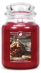 Świeczka zapachowa w szklanym pojemniku Goose Creek Cynamon, 150 godz. palenia