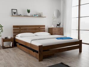 Łóżko PARIS podwyższone 160 x 200 cm, dąb Stelaż: Ze stelażem listwowym elastycznym, Materac: Bez materaca