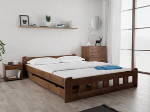 Łóżko Naomi podwyższone 140 x 200 cm, dąb Stelaż: Ze stelażem listwowym elastycznym, Materac: Bez materaca
