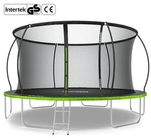 Trampolina ogrodowa z siatką wewnętrzną dla dzieci z drabinką 14FT 435cm Zipro Jump Pro Premium