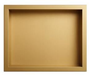 Półka łazienkowa wnękowa HYDROSAN IGA-GL-30X20X10 Złoty szczotkowany 30x20x10 cm