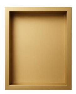 Półka łazienkowa wnękowa HYDROSAN IGA-GL-30X20X10 Złoty szczotkowany 30x20x10 cm