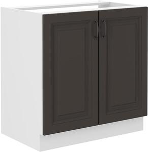 Szafka kuchenna pod zlew STILO 80 ZL 2F Grafit/Biały