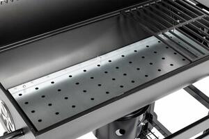 Grill ogrodowy węglowy ACTIVA 11260 Zamykany, beczka, żeliwny ruszt, popielnik, termometr
