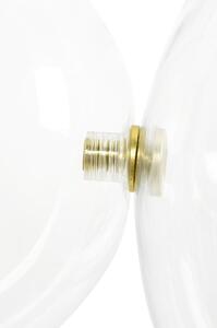 EMWOmeble Lampa wisząca CAPRI LINE 5 złota - 300 LED, aluminium, szkło