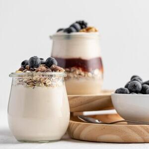 Słoik na jogurt i desery 300 ml 12 szt