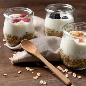 Słoik na jogurt i desery 300 ml 12 szt