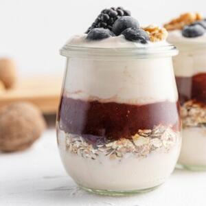 Słoik na jogurt i desery 300 ml 12 szt