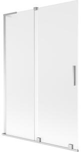 Mexen Velar L parawan nawannowy 2-skrzydłowy rozsuwany 120 x 150 cm, szron, chrom - 896-120-003-31-01
