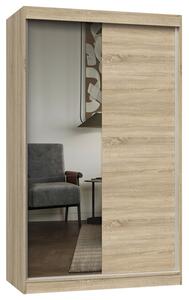 Szafa dwudrzwiowa przesuwna 120 cm dąb sonoma P2-L33