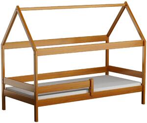 Łóżko dla dziecka przypominające domek, olcha - Petit 3X 160x80 cm