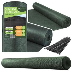 Siatka zacieniająca do ogrodzenia maskującego płot zielony 1,5 m 10 m 140 g/m²
