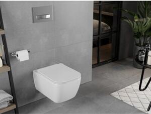 Mexen Elis miska wc Rimless z deską wolnoopadającą slim, duroplast, biała połysk - 30910600