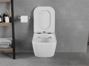 Mexen Elis miska wc Rimless z deską wolnoopadającą slim, duroplast, biała połysk - 30910600