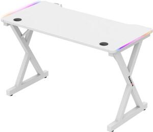 Biurko gamingowe HUZARO Hero 2.3 RGB Biały